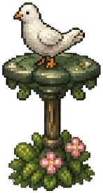 Burung putih di taman